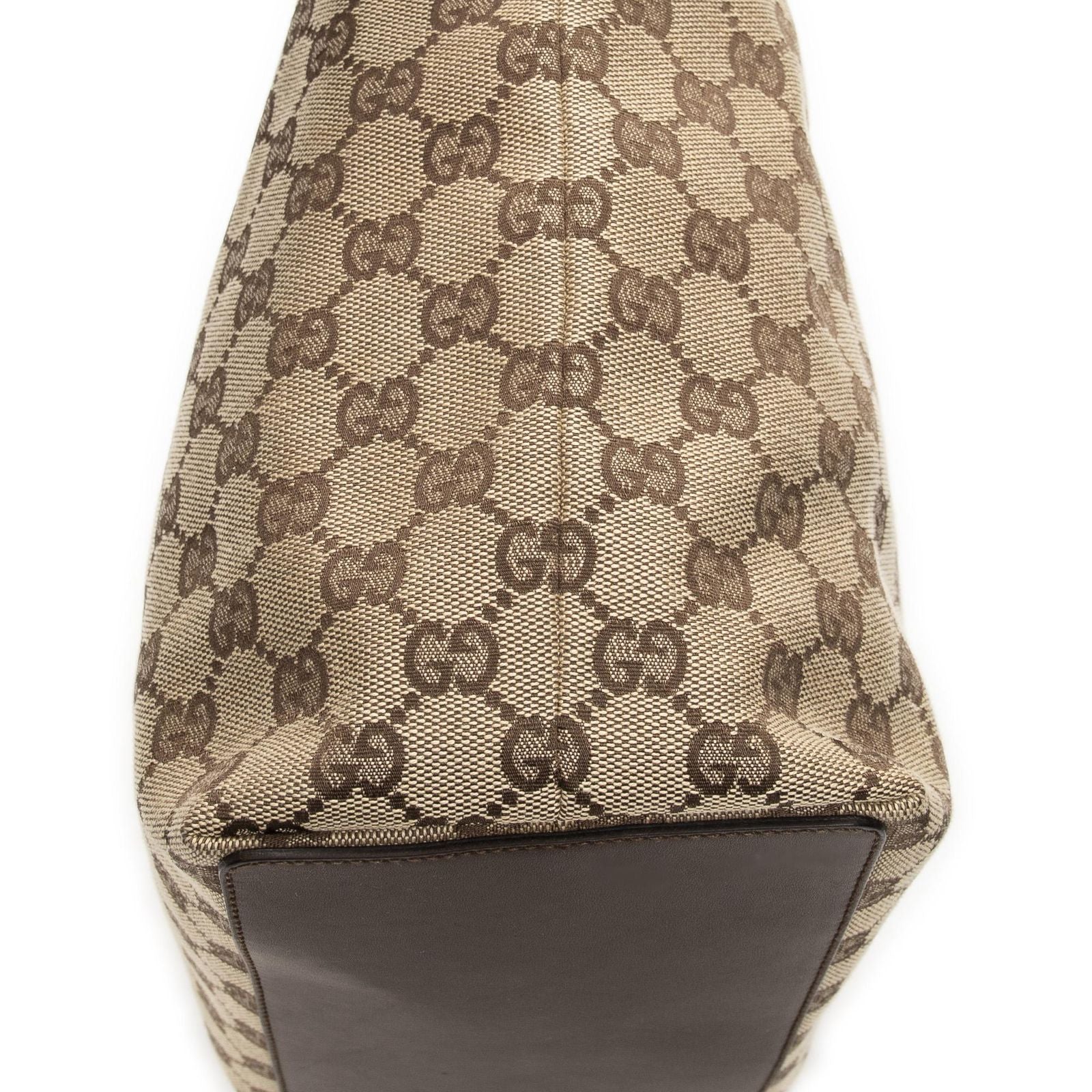 Gucci Height Long Tote Brown Beige GG Canvas — view 7