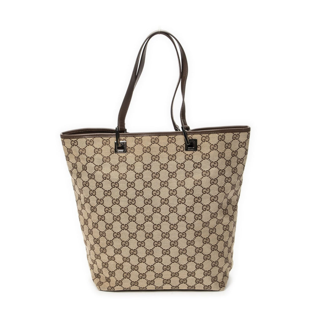 Gucci Height Long Tote Brown Beige GG Canvas — view 5