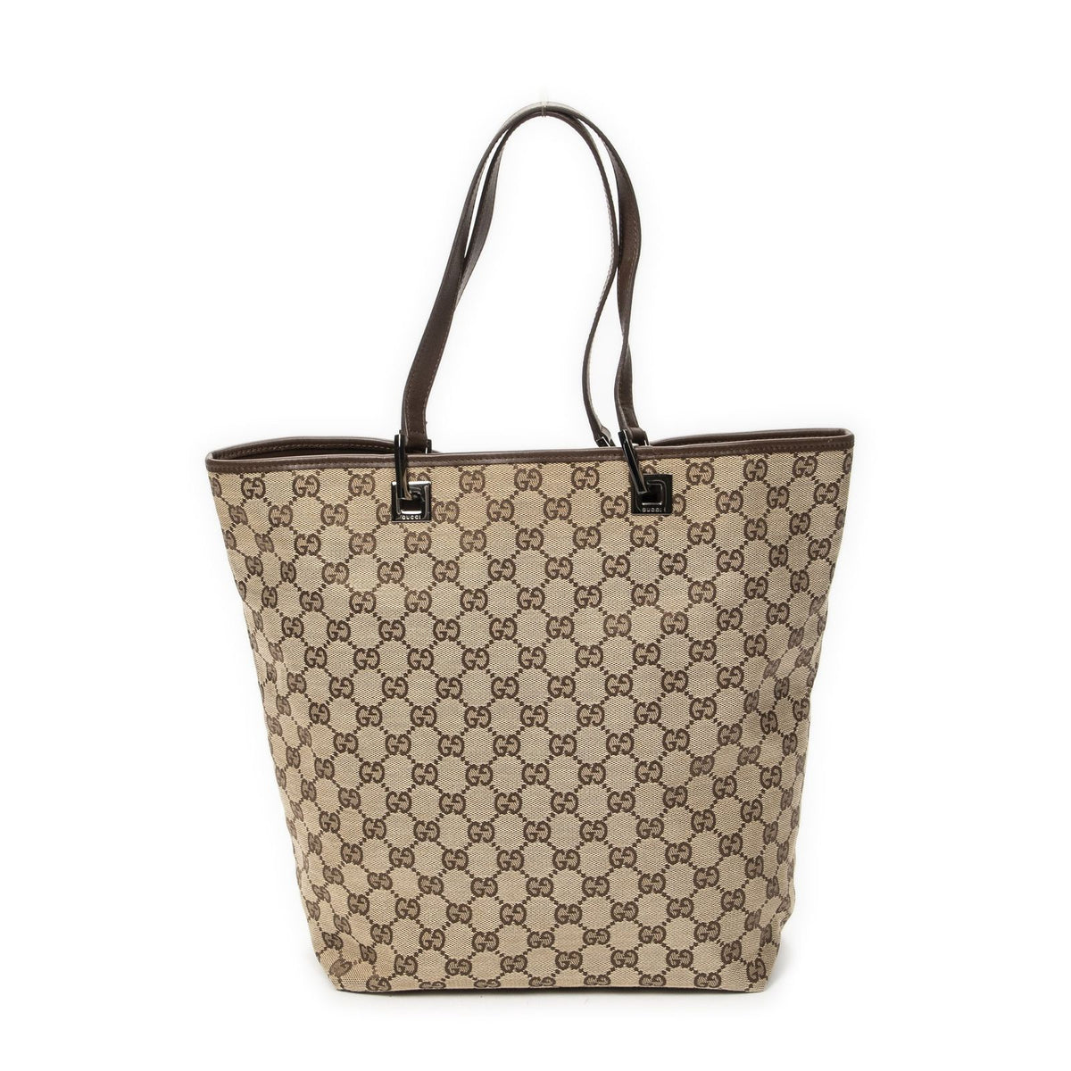 Gucci Height Long Tote Brown Beige GG Canvas — view 5