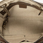 Gucci Soho Chain Bowla Bag Brown Gray Calfskin Leather — view 9
