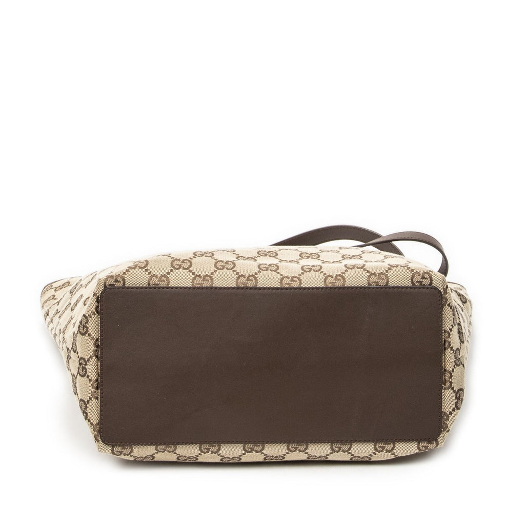 Gucci Height Long Tote Brown Beige GG Canvas — view 6