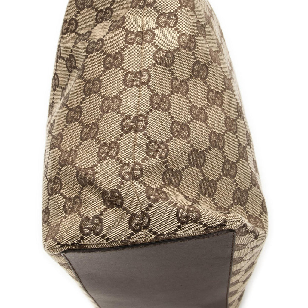Gucci Height Long Tote Brown Beige GG Canvas — view 8