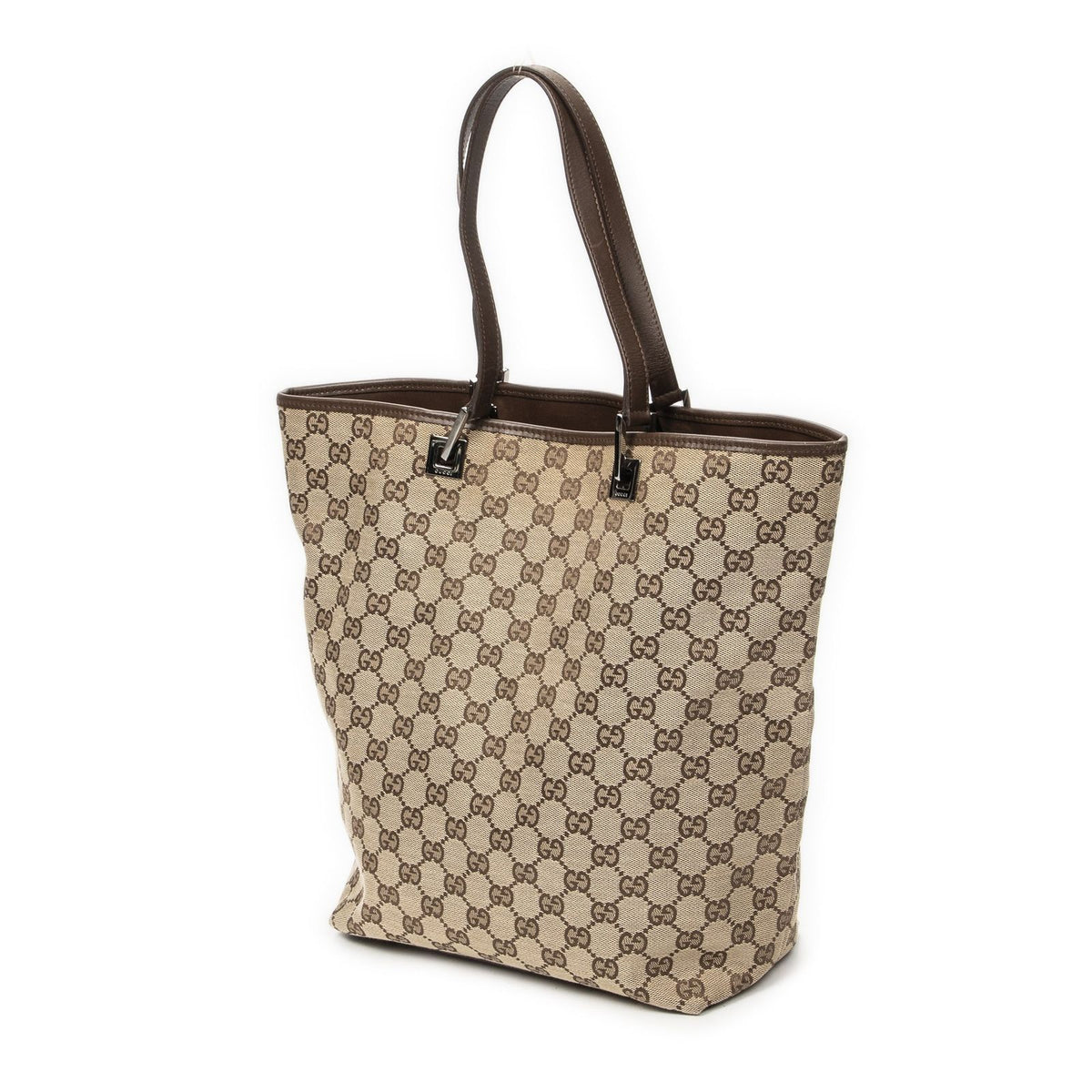 Gucci Height Long Tote Brown Beige GG Canvas — view 2