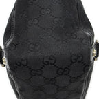 Gucci Small Abbey D Ring Tote Black GG Canvas — view 8