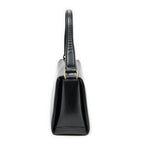 Gucci Vintage Flap Top Handle Black Smooth Calfskin — view 4