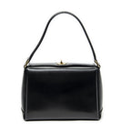 Gucci Vintage Flap Top Handle Black Smooth Calfskin