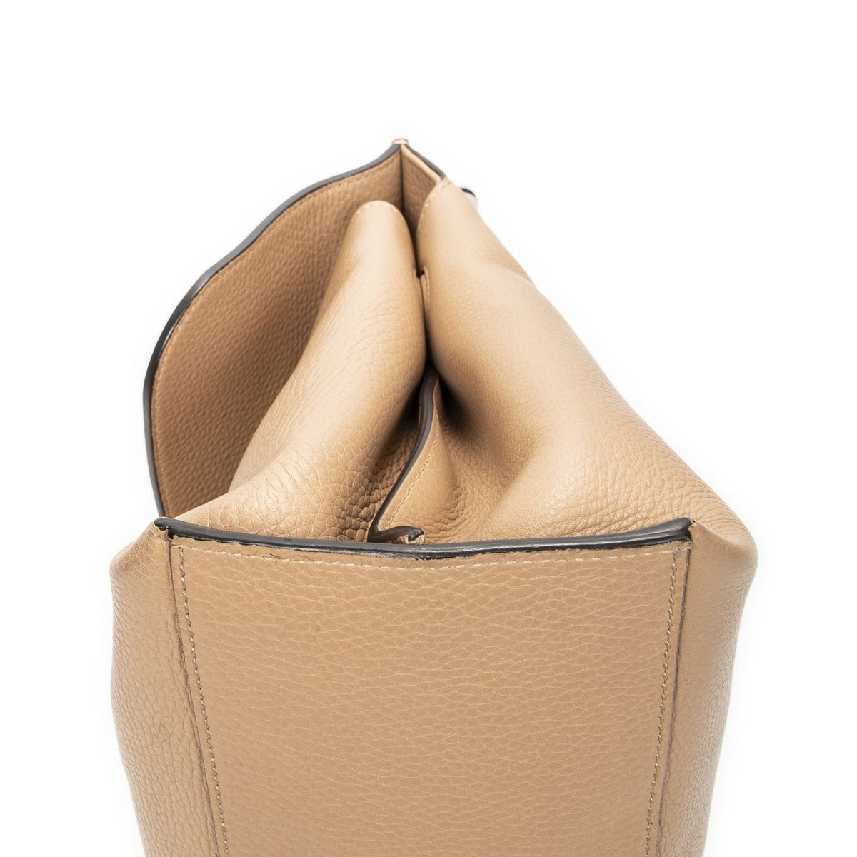 Gucci Midi Amfloral Bamboo Top Handle Beige Gray Calfskin Leather — view 8