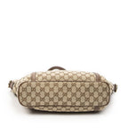 Gucci Zip Shopping Tote Brown Beige GG Canvas — view 6