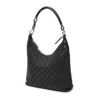 Gucci Ring Handle Zip Hobo Black GG Canvas — view 2