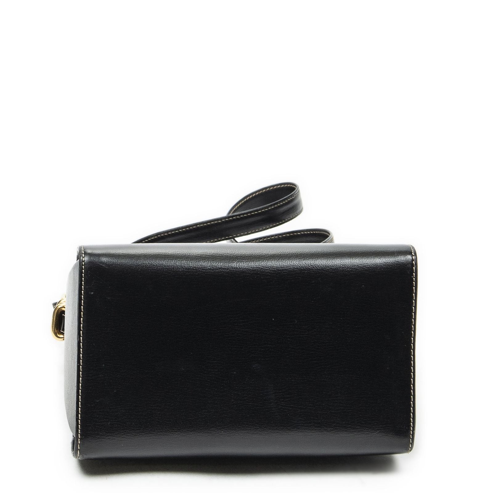 Loewevelazquez Bucket Shoulder Bag Brown Black Calfskin Leather — view 6