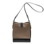 Loewevelazquez Bucket Shoulder Bag Brown Black Calfskin Leather — view 5
