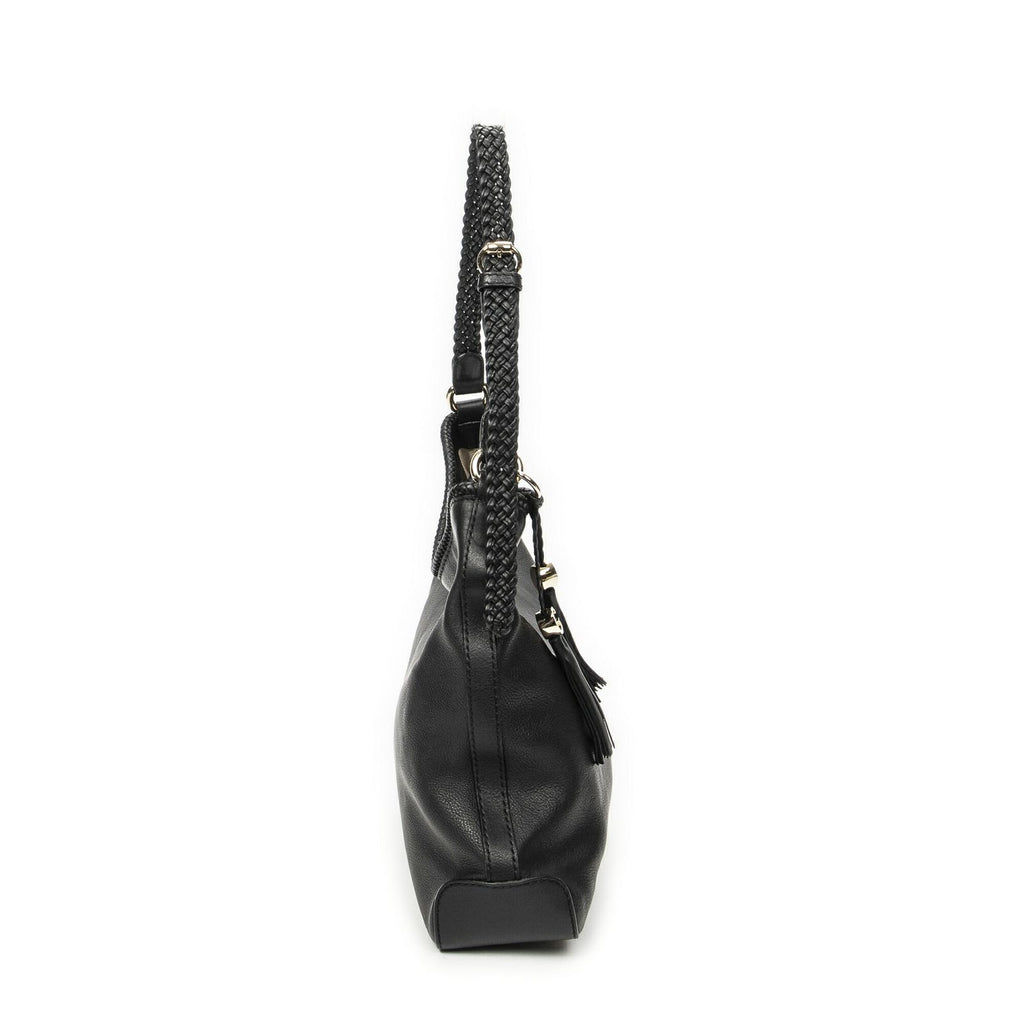 Gucci Marrakech Hobo Black Gray Calfskin Leather — view 4