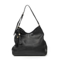 Gucci Marrakech Hobo Black Gray Calfskin Leather