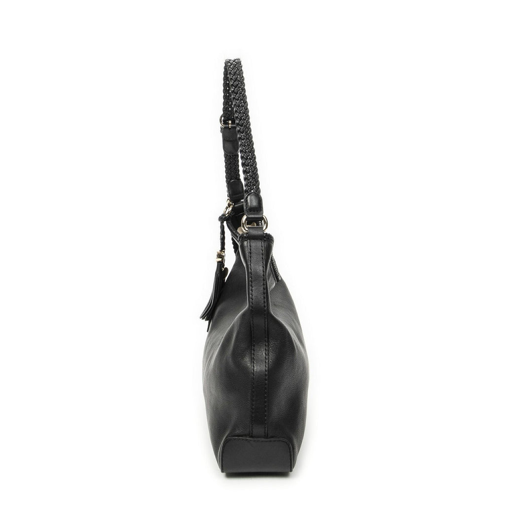 Gucci Marrakech Hobo Black Gray Calfskin Leather — view 3