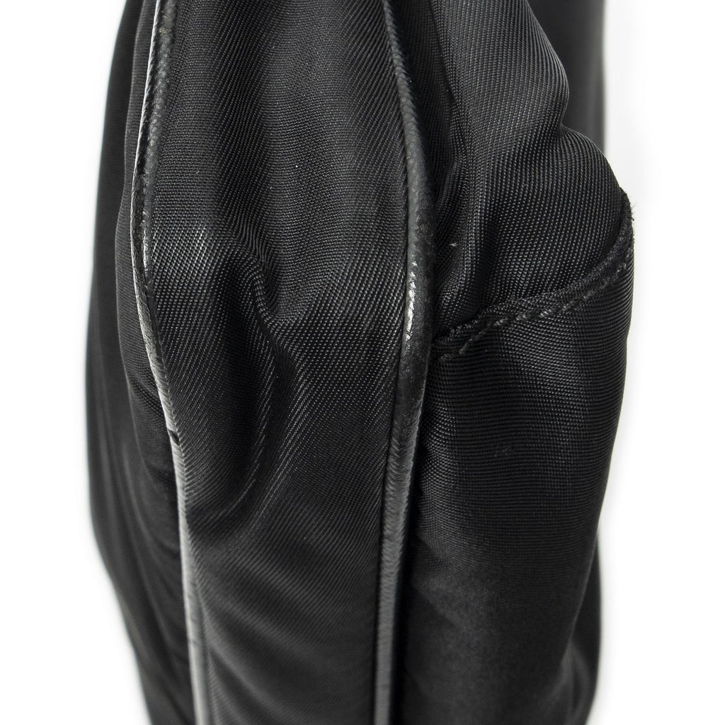 Prada Zip Messenger Crossbody Black Nylon Canvas — view 8