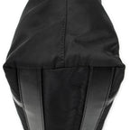 Prada Zip Shopping Tote Black Nylon Canvas — view 7