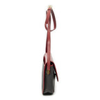 Saint Laurent Vintage Flap Crossbody Red Gray Van Gogh Canvas — view 4