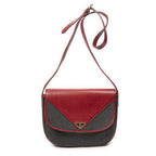 Saint Laurent Vintage Flap Crossbody Red Gray Van Gogh Canvas