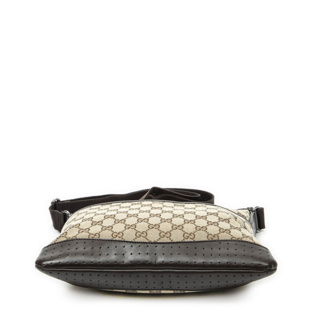 Gucci Web Media Messenger Brown Beige GG Canvas — view 6