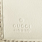 Gucci Compact Bifold Wallet Ivory Guccissima — view 5