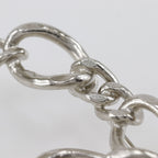 Chanel CC Logo Open Work Chain Metal Silver Brooch — view 6