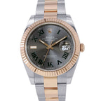 Rolex Datejust 41 SS 18k Pink Gold Watch Calf Dial