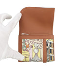 Hermes Bifold Wallet Avec Soie Compact Animapolis Gold Multi Color Silver Swift — view 4