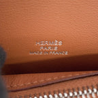 Hermes Bifold Wallet Avec Soie Compact Animapolis Gold Multi Color Silver Swift — view 9