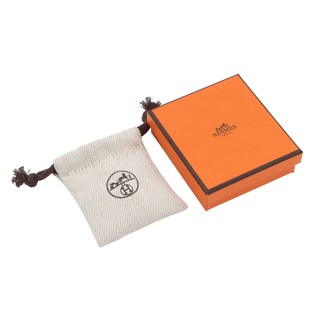 Hermes Earrings Mini Pop Pink Silver Motif — view 9