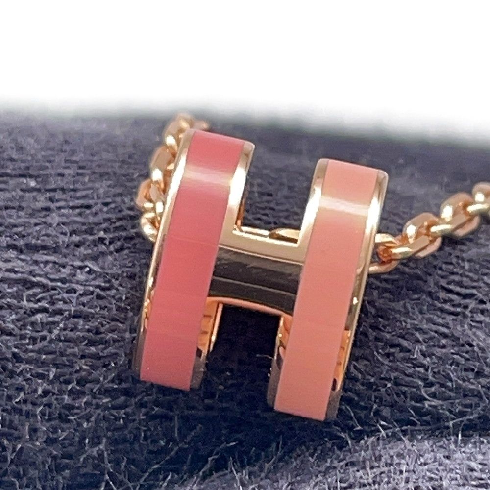 Hermes Necklace Mini Pop Lo Cover le Beauty Pink Gold — view 7