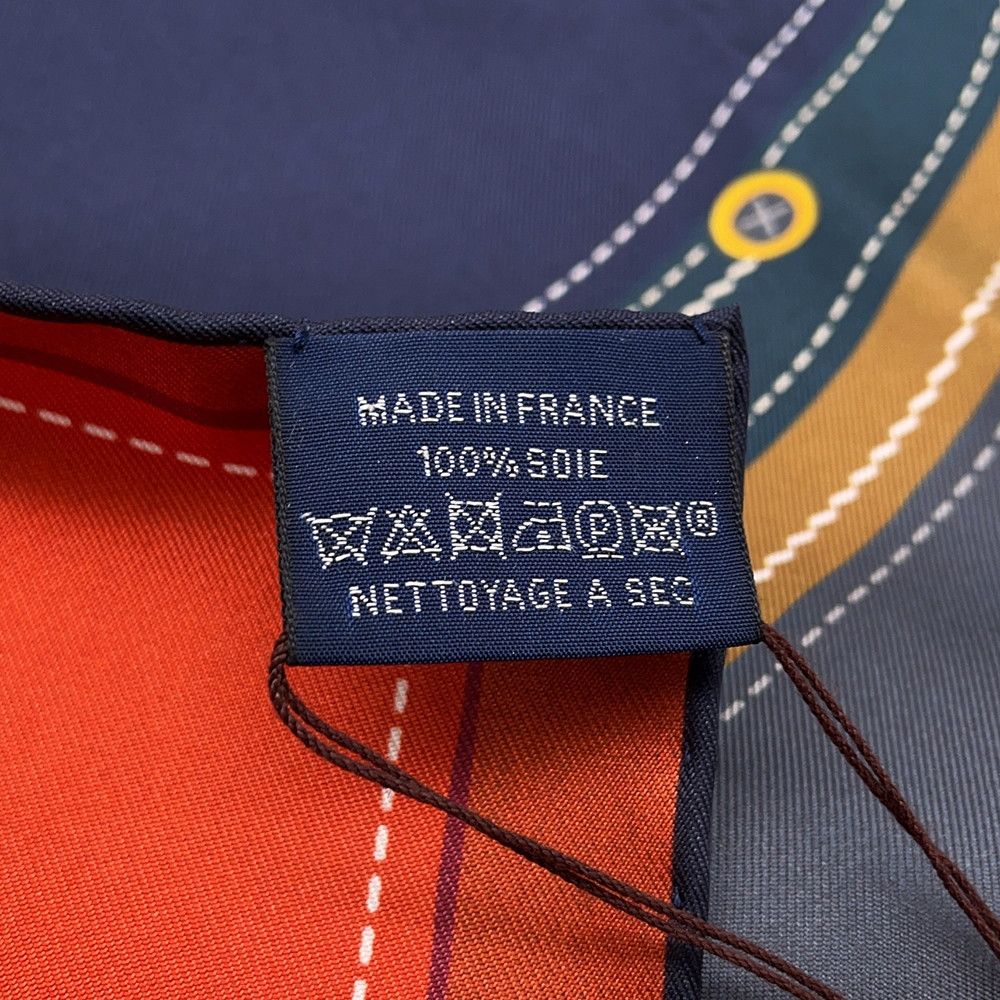 Hermes Scarf Carre 90 Double Face Under Saddle Bib Tapis de Selle Silk — view 5