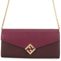 Fendi Chain Wallet FF Diamond by Leather