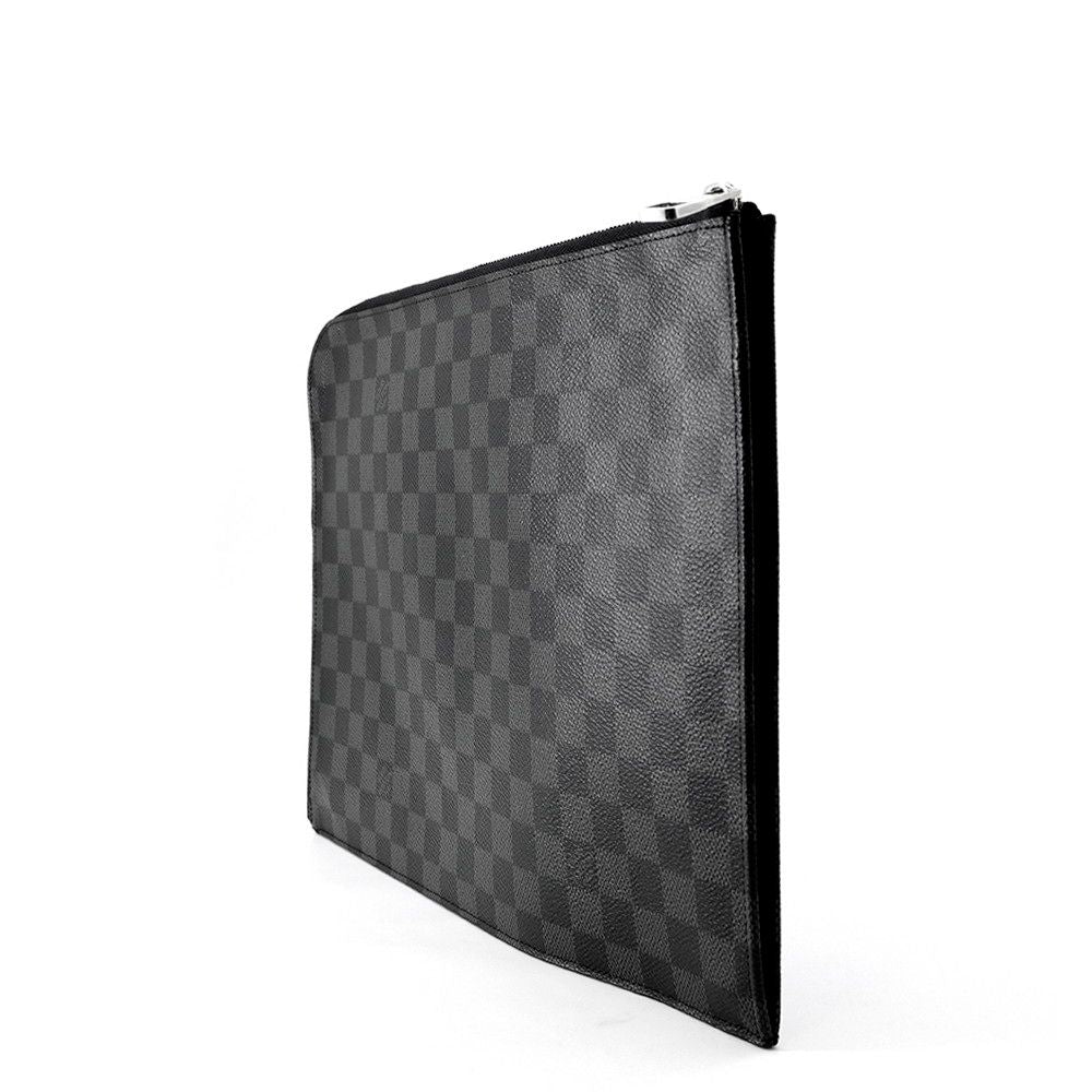 Louis Vuitton Clutch Damier Graphite Pochette Jour GM Black — view 2