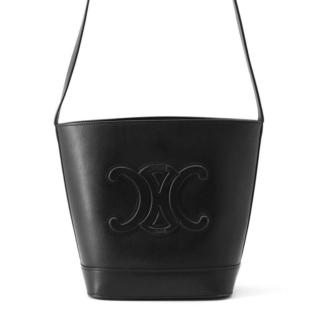 Celine Shoulder Bag Cuir Trio Small Black