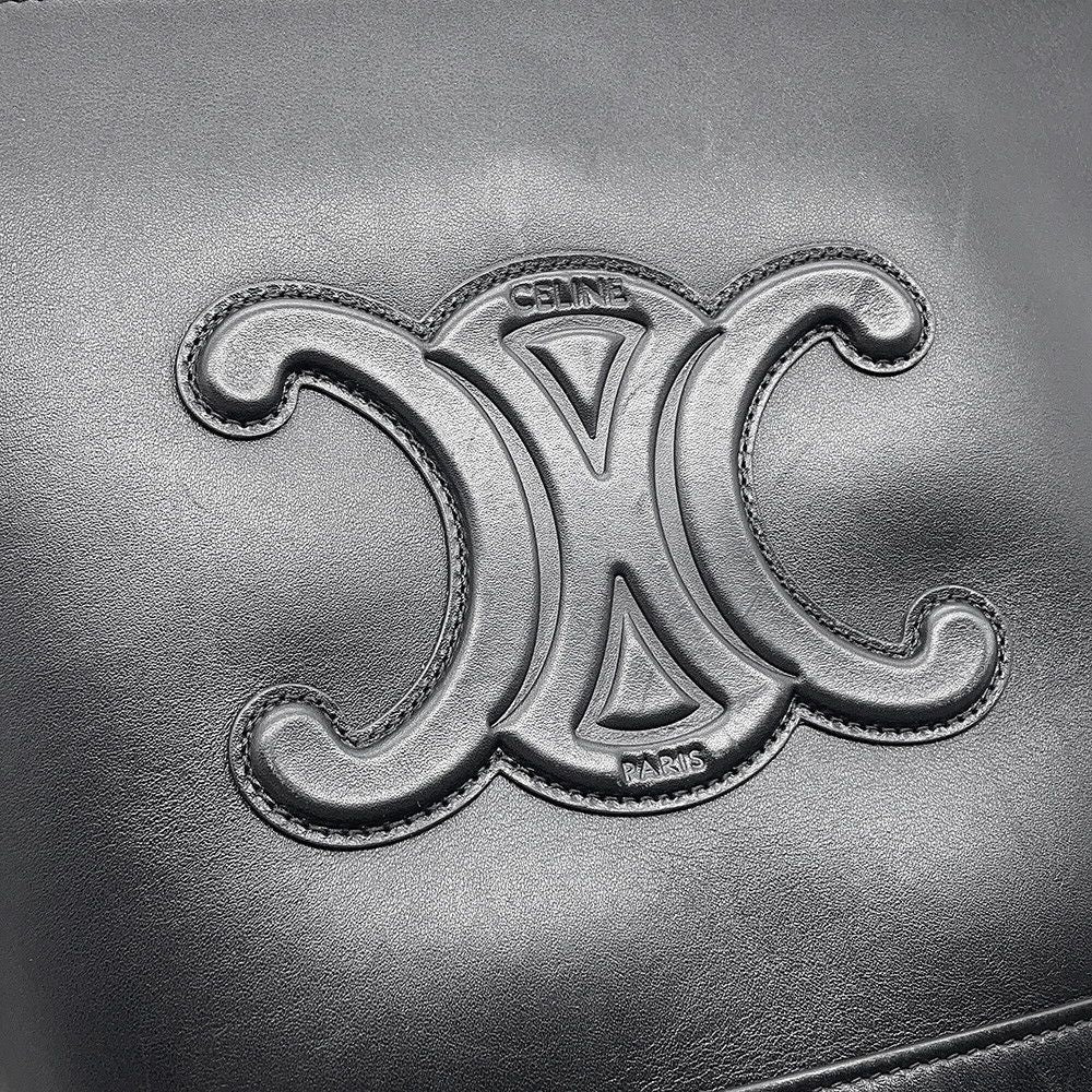 Celine Shoulder Bag Cuir Trio Small Black — view 6