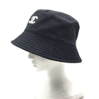 Chanel CC Logo Reversible Hat 24c Hat Navy Multi Color — view 8