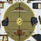 Hermes Carre 90 Silk Scarf les Voitures a Transformation Folding Top Carriage — view 6