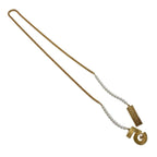 Chanel No5 Pearl Necklace Long Plated — view 3