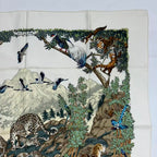 Hermes Carre 90 Silk Scarf Sichuan Animal Print Multi — view 3