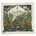 Hermes Carre 90 Silk Scarf Sichuan Animal Print Multi