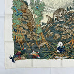 Hermes Carre 90 Silk Scarf Sichuan Animal Print Multi — view 4