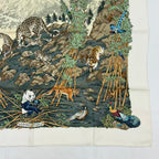 Hermes Carre 90 Silk Scarf Sichuan Animal Print Multi — view 5