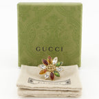 Gucci Interlocking Flower Triple Strand Gold Plated Ring — view 7