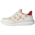 Louis Vuitton Beverly Hills Line Monogram Leather Low Cut Sneakers White