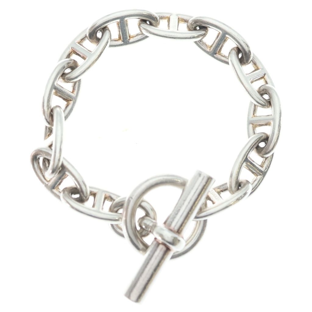 Hermes Chaine D'ancre GM Chain Bracelet Silver