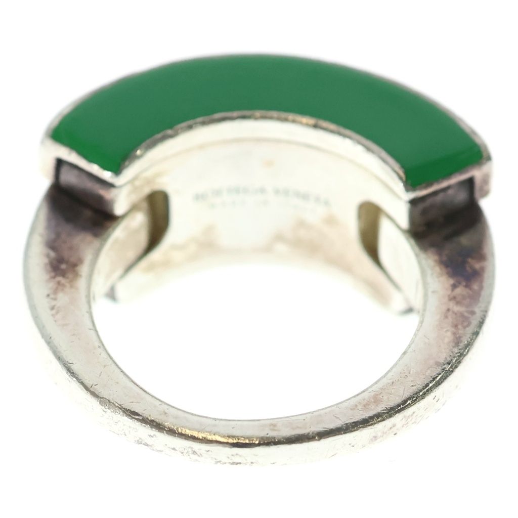 Bottega Veneta Enamel Ring 925 Sterling Silver Green — view 2