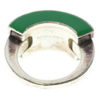Bottega Veneta Enamel Ring 925 Sterling Silver Green — view 2