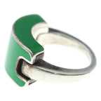 Bottega Veneta Enamel Ring 925 Sterling Silver Green — view 4