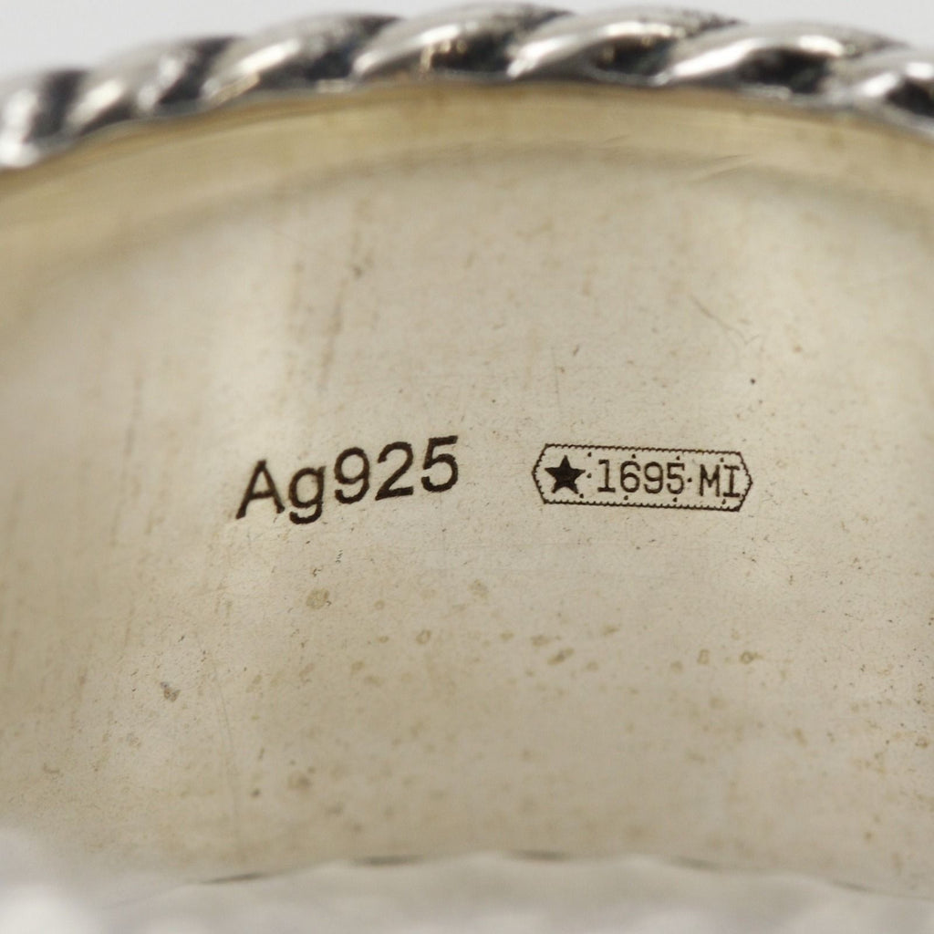 Gucci Double Wide 925 Sterling Silver Ring — view 8