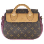 Louis Vuitton Monogram Eden PM Shoulder Bag Brown Bordeaux Leather Gold — view 2